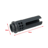 【BJ Tac】SF Style 3P Warcomp Steel Flash Hider（14mm CCW）SureFire WARCOMPタイプ 3Pフラッシュハイダー14ｍｍ逆ネジ（BJ-BMD-03）