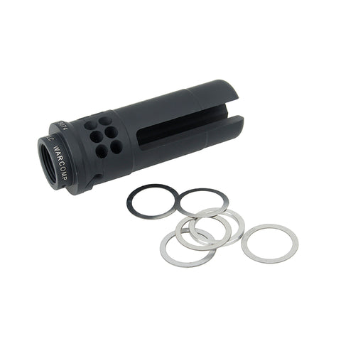 【BJ Tac】SF Style 3P Warcomp Steel Flash Hider（14mm CCW）SureFire WARCOMPタイプ 3Pフラッシュハイダー14ｍｍ逆ネジ（BJ-BMD-03）