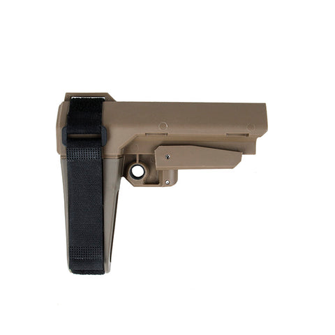 【BJ Tac】SBA3 AEG / GBB Stock ( DE ) 各社M4対応 SB Tactical SBA3タイプストック デザートカラー（BJ-ISK-04DE）