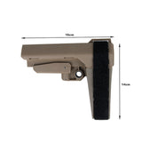 【BJ Tac】SBA3 AEG / GBB Stock ( DE ) 各社M4対応 SB Tactical SBA3タイプストック デザートカラー（BJ-ISK-04DE）