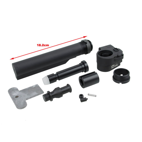 【BJ Tac】LT SYTLE Folding Stock Adapter BK (MWS) マルイM4 MWS専用LT SYTLE フォールディング ストック アダプター 黒（BJ-MWS-4101）