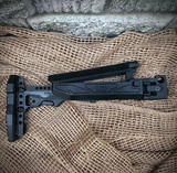 【GBL】KP style Aluminum Stock for Marui AKM GBB マルイAKM対応KPYK CRC5002スタイル サイドスイングストック 黒（GBL-KYKS-MWS）