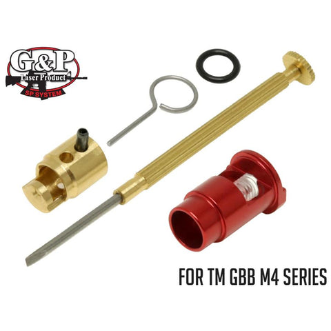 【G&P】Marui MWS CNC Adjustable Power Nozzle Valve (5.0)　マルイM4 MWS用CNC アジャスタブルピストンバルブ&バルブストッパー5.0（GP-MWS037D）