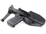 【HM】Flowing Brace Stock For GBB Glock 17/19 ( BK ) FLUX BRACE タイプ グロック用ストック＆ホルスター セット（HM129-BK）