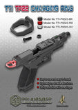 【TTI Airsoft 】Charging Ring for TP22 -BK　TP22対応CNCチャージングリング黒（TTI-P0023-BK）