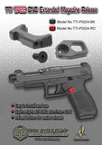 【TTI Airsoft】TP22 CNC Extended Magazine Release -BK TP22対応マガジンキャッチ黒（TTI-P0024-BK）