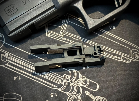 【PRO-ARMS】CNC LightWeigjt Air Nozzle Mount Base V2 for Umarex G19X,G45,G19 GEN4,G17 GEN5対応 CNCアルミ エアノズルマウントベース GEN2（PRO-GLW-V2）