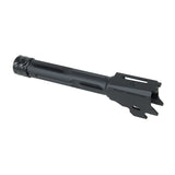 【RGW】SIG SAUER M18 GBB KI THREADED BARREL - Black(14MM CCW, ALUMINUM) SIG AIR GBB P320 M18専用 KI VELOCITYタイプスレッドアウターバレル 14mm逆ネジ 黒（RGW-BR-004-BK）