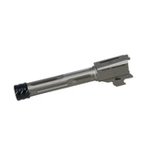 【RGW】SIG SAUER M18 GBB KI THREADED BARREL - Grey(14MM CCW, ALUMINUM) SIG AIR GBB P320 M17専用 KI VELOCITYタイプ スレッドアウターバレル 14mm逆ネジ グレー（RGW-BR-004-GY）