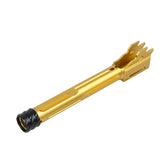 【RGW】SIG SAUER M17 GBB KI THREADED BARREL - Golden(14MM CCW, ALUMINUM) KI VELOCITYタイプ スレッドアウターバレル 14mm逆ネジ SIG AIR GBB P320 M17専用 ゴールド（RGW-BR-005-GD）