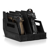【Savior】4-SLOT PISTOL RACK(BK) ハンドガンラック4スロット 黒(RK-HD-XFOUR-BK)