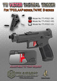 【TTI Airsoft 】Victor Tactical Trigger For AAP01 / TP22 / Glock（Red） AAP01/AAP01C/TP22/G17 CNCアルミ VICTORアジャスタブルタクティカルトリガー赤（TTI-P0021-RD）