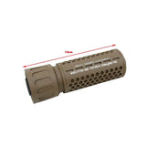 【5KU】KAC 556 QDC CQB Airsoft Suppressor ( Tan )タイプ サプレッサー ショート TAN 14mm逆ネジ （5KU-204-T）