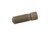 【5KU】KAC 556 QDC CQB Airsoft Suppressor ( Tan )タイプ サプレッサー ショート TAN 14mm逆ネジ （5KU-204-T）
