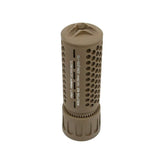 【5KU】KAC 556 QDC CQB Airsoft Suppressor ( Tan )タイプ サプレッサー ショート TAN 14mm逆ネジ （5KU-204-T）