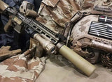【5KU】SOCOM556-RC Silencer ( Tan ) SF SOCOM556-RC タイプ サイレンサー & ハイダー (14mm逆ネジ) （トレーサー内蔵可能）デザートカラー（5KU-215-T）