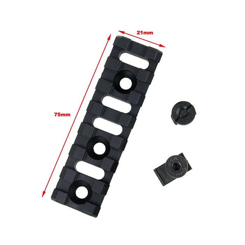 【5KU】B-2U Rail（Black ) B-2U 20mmレール（M-LOK用）黒（5KU-294-BK）