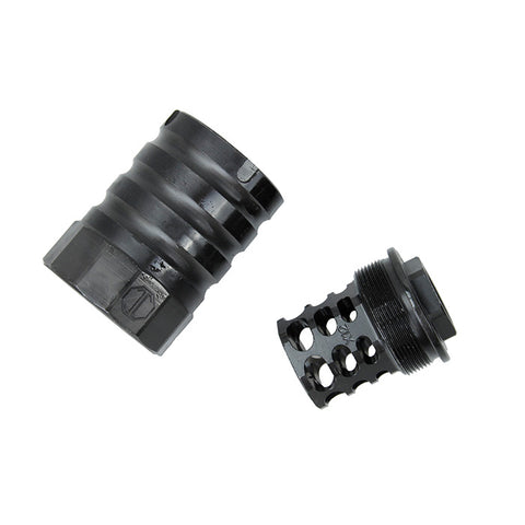 【5KU】Steel X12 Style AK Flash Hider 14CCW　X12スタイル　AK用フラッシュハイダー（14ｍｍ逆ネジ）（5KU-338）