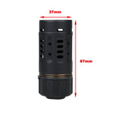 【5KU】DA EHANCED -14mm Flash Hider ( Black )　DA ENHANCEDフラッシュハイダー（14ｍｍ逆ネジ）黒（5KU-349-BK）