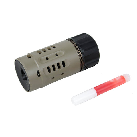 【5KU】DA EHANCED -14mm Flash Hider ( Tan )　DA ENHANCEDフラッシュハイダー（14ｍｍ逆ネジ）タン（5KU-349-T）