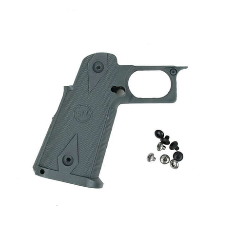 【5KU】 STI Style Nylon Grip for TM Hi-Capa (WG )「5KU製 STI タイプ ハイキャパ用 ナイロングリップ （ウルフグレイ）」（5KU-470-WG）