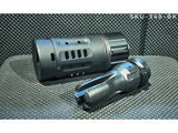 【5KU】DA EHANCED -14mm Flash Hider ( Black )　DA ENHANCEDフラッシュハイダー（14ｍｍ逆ネジ）黒（5KU-349-BK）