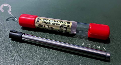 【A-PLUS】6.07 Stainless Steel Inner barrel + Rubber Set 105 mm 魔インナーバレル 105ｍｍ＆50°ホップラバーセット　VFC M17用（A-ST-GBB-105）