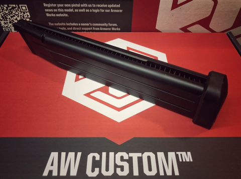 【AW Custom】Hi-Capa 5.1 Gas Magazine ( BK / Long Type )　Hi-Capa ハイキャパ5.1 対応 50連ロングマガジン(AW-HXMG04)