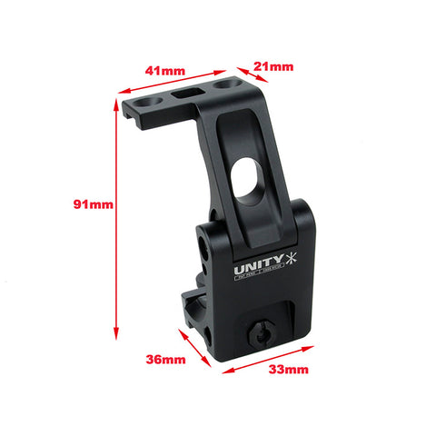 【BJ Tac】U style Flip Mount for G33 Scope ( BK )　G33スコープ用 UNITYタイプ フリップマウント 黒（BJ-AMT-06BK）