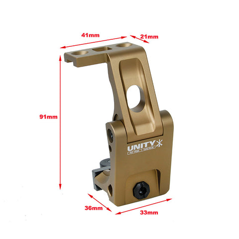 【BJ Tac】U style Flip Mount for G33 Scope ( FDE )　G33スコープ用 UNITYタイプ フリップマウント フラット・ダークアース（BJ-AMT-06FDE）