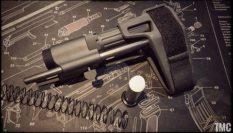 【BJ Tac】MD GBB CQB Stock ( BK )　ガスブロガン用 MD CQB ストック（BJ005）
