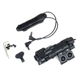 【DIJIA】Aluminum MAWL-C1 IR Green Laser Aiming Device Replica（BK）BE MEYERSタイプ MAWL-C1+ エイミングデバイス LEDライト+IR & デュアルスイッチ 黒（DJ2022008-BK）