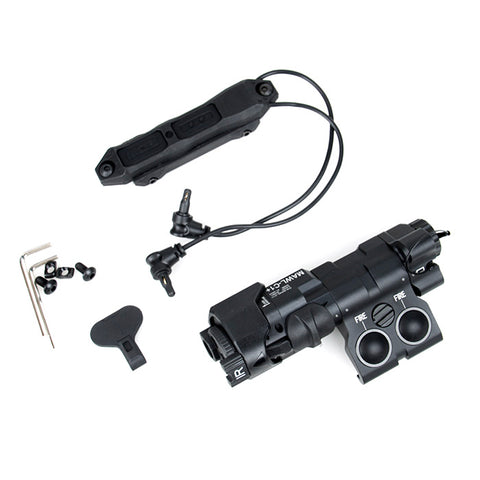 【DIJIA】Aluminum MAWL-C1 IR Green Laser Aiming Device Replica（BK）BE MEYERSタイプ MAWL-C1+ エイミングデバイス LEDライト+IR & デュアルスイッチ 黒（DJ2022008-BK）