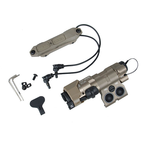 【DIJIA】Aluminum MAWL-C1 IR Green Laser Aiming Device Replica（DE） BE MEYERSタイプ MAWL-C1+ エイミングデバイス LEDライト+IR & デュアルスイッチ  デザートカラー（DJ2022008-DE）