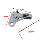 【5KU】 EX Style CNC Trigger ( TG )マルイグロック対応BMC タイプ EX スタイル CNC アジャスタブルトリガー　チタングレー(GB-494-TG)