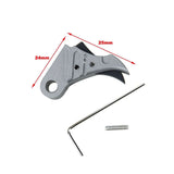 【5KU】SSVI Style CNC Trigger ( TG )　マルイグロック対応SSVi TYRスタイル アジャスタブルトリガー　チタングレー(GB-495-TG)