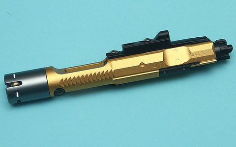 【G&P】MWS Forged Aluminum SAI Complete Bolt Carrier Group Set(Gold Chromic Coating)(For TM Buffer Tube)　マルイM4 MWS用 SAIタイプ コンプリートボルトキャリア ゴールド（GP-MWS053A）