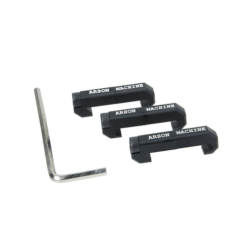 【SOTAC】AS Aluminum Cable Clip for MLOK ( BK )ARSON WireGuideタイプ 20mmレール テールラインガイド 黒（JQ-091-BK）
