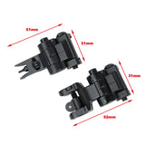 【LDT AIRSOFT】SG Style Flip Up Iron Sights　SIG SAUERタイプ フリップアップ アイアンサイト黒（LDT-SIST）