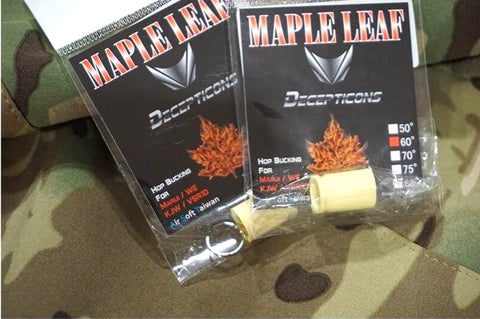 【MAPLE LEAF】Gumka DECEPTICONS GBB Hop Up BUCKING Rubber 60°（Yellow）（DELTA veb.）「メープルリーフ 硬度60°チャンバーパッキン・ホップラバー＆C クリップ（イエロー）」（ML-TH06D60）