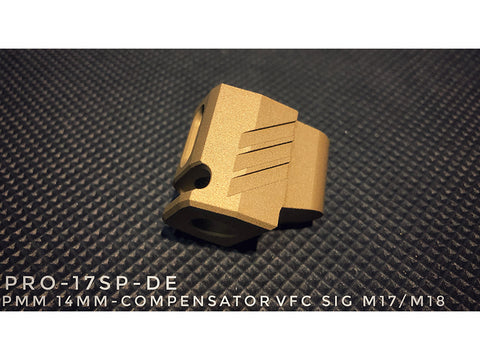 【PRO-ARMS】PMM 14mm-Compensator for SIG VFC P320 M17 M18対応 PMMタイプ コンペンセイター（14mm逆ネジ/DE）（PRO-17SP-DE）