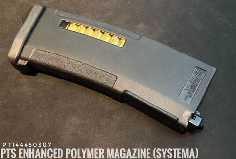 【PTS】150rds Enhanced Polymer Magazine (SYSTEMA) - Black SYSTEMA PTW M4 用 150連ポリマーマガジン 黒（PT144450307）