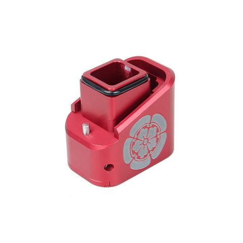 【RGW】R style Full size Competition MagBase for Marui G17 Gen3　マルイ/WE グロック対応 TTIタイプ マガジン エクステンション(RONIN ver.)赤（RGW-MAG-03-RD-F）