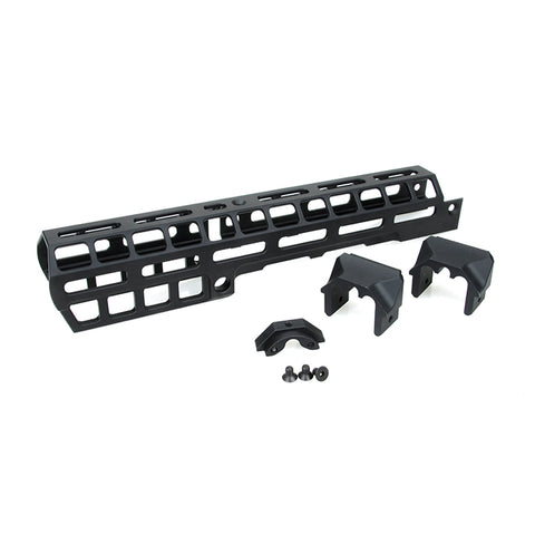 【RGW】10 inch drop-in fit MLOK Rail for AK GBB　RSR 10インチ M-LOKドロップインハンドガード AK用 黒（RGW-R003-BK）