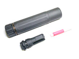 【RGW】Sandman-MIL Style Dummy Silencer ( S-BK 14mm CCW ) Sandman-S QDサプレッサー＆ハイダーセット 14mm逆ネジ 黒（RGW-SI-33-S-BK）