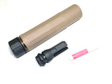 【RGW】Sandman-MIL Style Dummy Silencer ( S-DE 14mm CCW ) Sandman-S QDサプレッサー＆ハイダーセット 14mm逆ネジ DE（RGW-SI-33-S-DE）