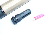 【RGW】Sandman-MIL Style Dummy Silencer ( S-DE 14mm CCW ) Sandman-S QDサプレッサー＆ハイダーセット 14mm逆ネジ DE（RGW-SI-33-S-DE）