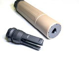 【RGW】Sandman-MIL Style Dummy Silencer ( S-DE 14mm CCW ) Sandman-S QDサプレッサー＆ハイダーセット 14mm逆ネジ DE（RGW-SI-33-S-DE）