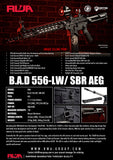 【RWA】BATTLE ARMS DEVELOPMENT バトルアームズBAD SBR電動ガン（RWAGUM-EG-01-0030）