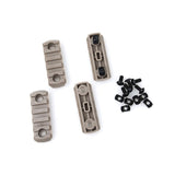 【DSC】M-LOCK Nylon Picatinny Rail Sections 5 slot ( DE )　M-LOK ピカティニーレールセクション 4個セット デザートカラー（AB311-DE）